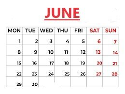 Tour Calendar June